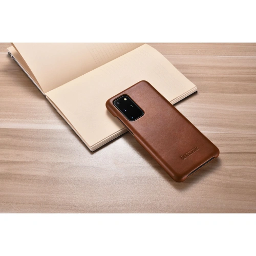 Kup Etui iCarer Curved Edge Vintage Folio Samsung Galaxy S20+ Plus brązowy - ICR317 - {ean13} - Sklep Home Screen