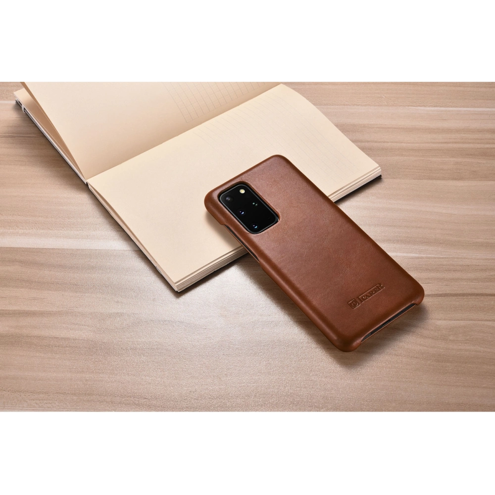 Etui iCarer Curved Edge Vintage Folio Samsung Galaxy S20+ Plus brązowy