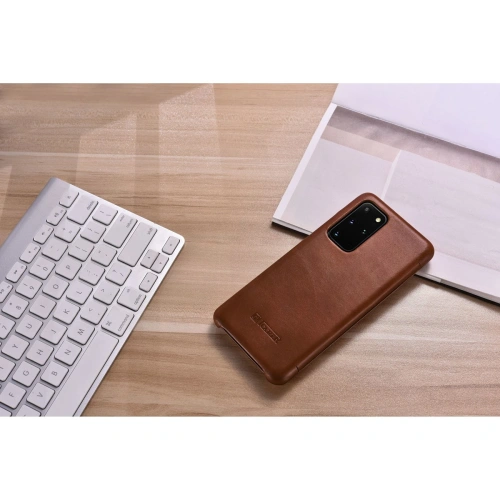Kup Etui iCarer Curved Edge Vintage Folio Samsung Galaxy S20+ Plus brązowy - ICR317 - {ean13} - Sklep Home Screen