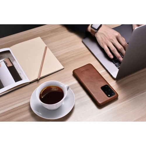 Kup Etui iCarer Curved Edge Vintage Folio Samsung Galaxy S20+ Plus barna - ICR317 - {ean13} - Sklep Home Screen