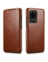 Etui iCarer Curved Edge Vintage Folio Samsung Galaxy S20 Ultra hnědý