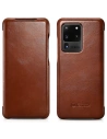 Kup Etui iCarer Curved Edge Vintage Folio Samsung Galaxy S20 Ultra brązowy - ICR318 - {ean13} - Sklep Home Screen