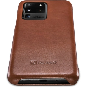Kup Etui iCarer Curved Edge Vintage Folio Samsung Galaxy S20 Ultra brązowy - ICR318 - {ean13} - Sklep Home Screen