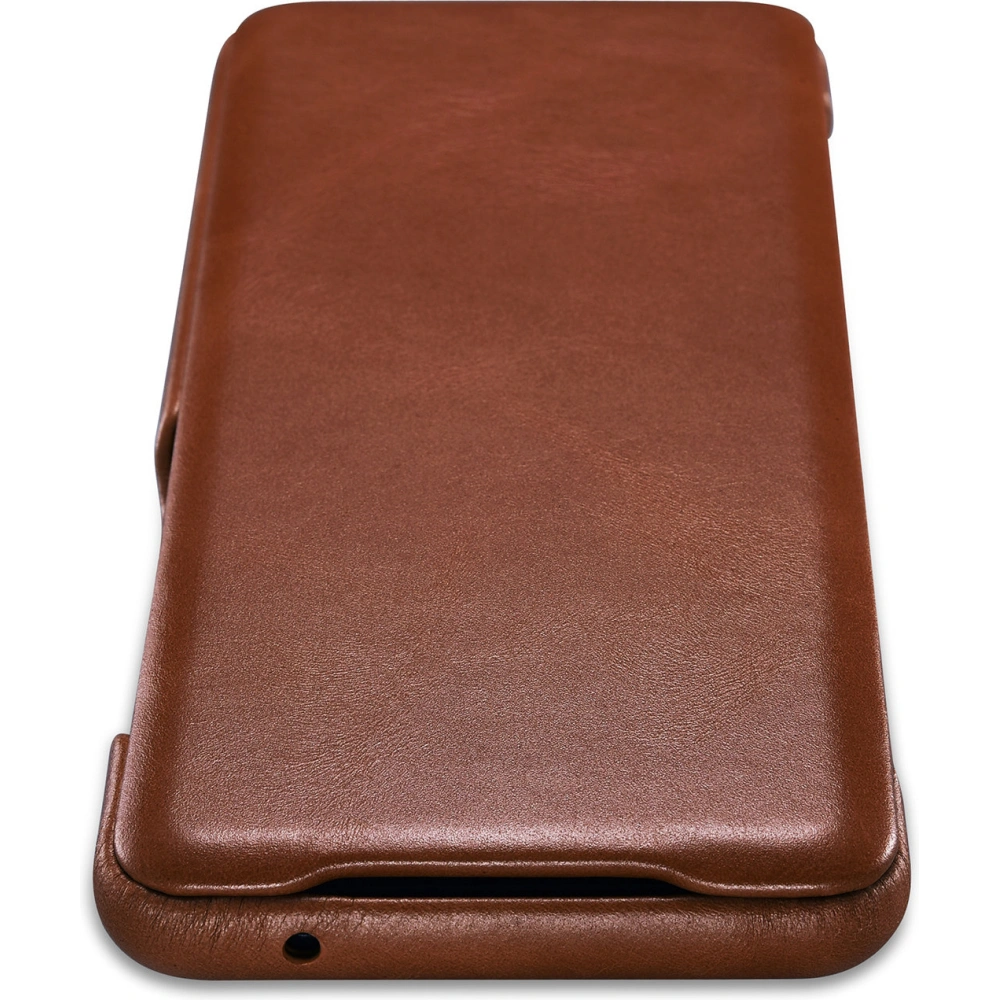 Etui iCarer Curved Edge Vintage Folio Samsung Galaxy S20 Ultra brązowy
