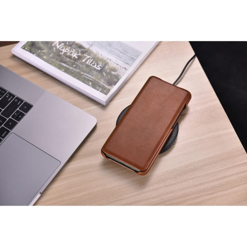 Kup Etui iCarer Curved Edge Vintage Folio Samsung Galaxy S20 Ultra brązowy - ICR318 - {ean13} - Sklep Home Screen