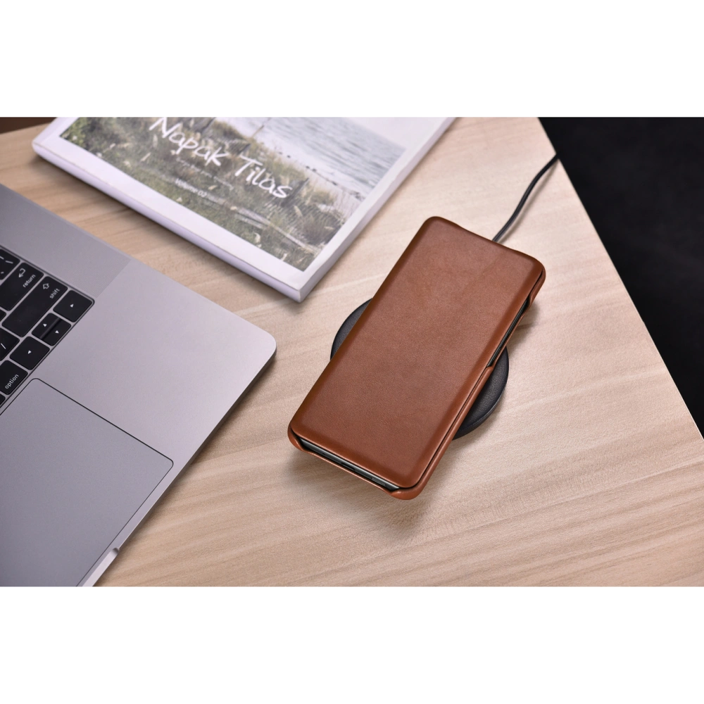 Etui iCarer Curved Edge Vintage Folio Samsung Galaxy S20 Ultra brązowy