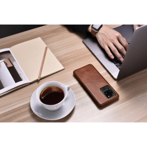 iCarer Curved Edge Vintage Folio Samsung Galaxy S20 Ultra brown