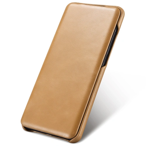 Kup Case iCarer Curved Edge Vintage Folio Samsung Galaxy S20 Ultra khaki - ICR319 - {ean13} - Sklep Home Screen