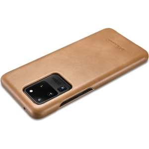 Kup Etui iCarer Curved Edge Vintage Folio Samsung Galaxy S20 Ultra khaki - ICR319 - {ean13} - Sklep Home Screen