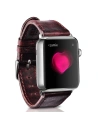 Belt iCarer Leather Vintage Apple Watch 4/5/6/7/8/9/SE/10 40/41/42mm burgundy
