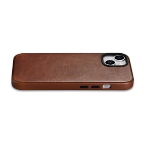 Kup Etui iCarer Oil Wax Premium Leather MagSafe Apple iPhone 14 hnědý - ICR325 - {ean13} - Sklep Home Screen