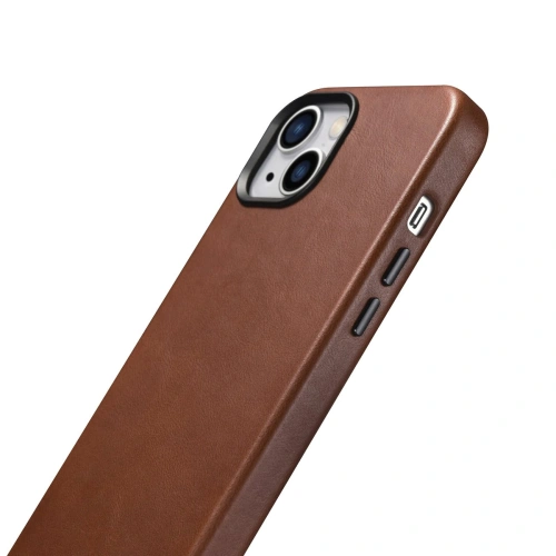 Kup Etui iCarer Oil Wax Premium Leather MagSafe Apple iPhone 14 brązowy - ICR325 - {ean13} - Sklep Home Screen