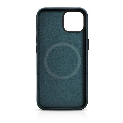 Kup Husă iCarer Oil Wax Premium Leather MagSafe Apple iPhone 14 albastru închis - ICR326 - {ean13} - Sklep Home Screen