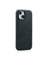 Kup Husă iCarer Oil Wax Premium Leather MagSafe Apple iPhone 14 albastru închis - ICR326 - {ean13} - Sklep Home Screen