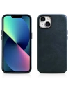 Kup Case iCarer Öl Wachs Premium Leder MagSafe Apple iPhone 14 dunkelblau - ICR326 - {ean13} - Sklep Home Screen