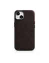Husă iCarer Oil Wax Premium Leather MagSafe Apple iPhone 14 maro închis