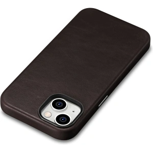 Kup Etui iCarer Oil Wax Premium Leather MagSafe Apple iPhone 14 tmavě hnědá - ICR327 - {ean13} - Sklep Home Screen