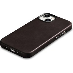 Kup Etui iCarer Oil Wax Premium Leather MagSafe Apple iPhone 14 tmavě hnědá - ICR327 - {ean13} - Sklep Home Screen