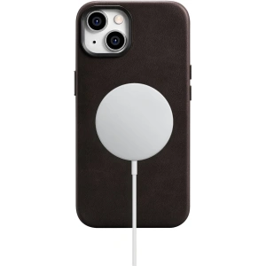 Kup Etui iCarer Oil Wax Premium Leather MagSafe Apple iPhone 14 tmavě hnědá - ICR327 - {ean13} - Sklep Home Screen