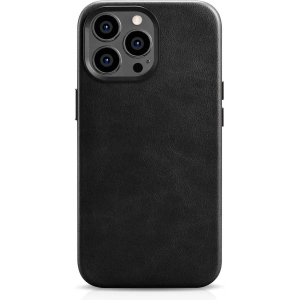 Kup Etui iCarer Oil Wax Premium Leather MagSafe Apple iPhone 14 Pro czarny - ICR328 - {ean13} - Sklep Home Screen