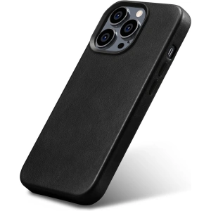 Kup Husă din piele premium cu ceară de ulei iCarer MagSafe pentru Apple iPhone 14 Pro negru - ICR328 - {ean13} - Sklep Home Screen