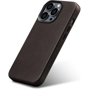 Kup Etui iCarer Oil Wax Premium Leather MagSafe Apple iPhone 14 Pro tmavě hnědá - ICR332 - {ean13} - Sklep Home Screen