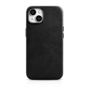 Kup Etui iCarer Oil Wax Premium Leather MagSafe Apple iPhone 14 Plus / 15 Plus czarny - ICR333 - {ean13} - Sklep Home Screen