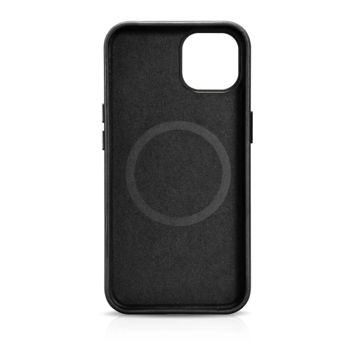 Kup Case iCarer Öl Wachs Premium Leder MagSafe Apple iPhone 14 Plus / 15 Plus schwarz - ICR333 - {ean13} - Sklep Home Screen