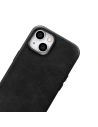 Kup Case iCarer Öl Wachs Premium Leder MagSafe Apple iPhone 14 Plus / 15 Plus schwarz - ICR333 - {ean13} - Sklep Home Screen