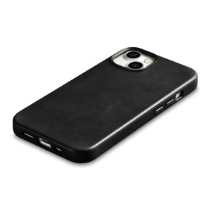 Kup Etui iCarer Oil Wax Premium Leather MagSafe Apple iPhone 14 Plus / 15 Plus černé - ICR333 - {ean13} - Sklep Home Screen
