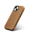 Kup Etui iCarer Oil Wax Premium Leather MagSafe Apple iPhone 14 Plus / 15 Plus jasnobrązowy - ICR334 - {ean13} - Sklep Home Screen