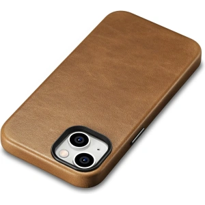 Kup Etui iCarer Oil Wax Premium Leather MagSafe Apple iPhone 14 Plus / 15 Plus jasně hnědý - ICR334 - {ean13} - Sklep Home Screen