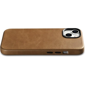 Kup Etui iCarer Oil Wax Premium Leather MagSafe Apple iPhone 14 Plus / 15 Plus jasně hnědý - ICR334 - {ean13} - Sklep Home Screen