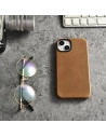 Kup Etui iCarer Oil Wax Premium Leather MagSafe Apple iPhone 14 Plus / 15 Plus jasně hnědý - ICR334 - {ean13} - Sklep Home Screen