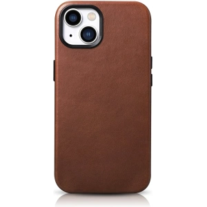 Kup Etui iCarer Oil Wax Premium Leather MagSafe Apple iPhone 14 Plus / 15 Plus hnědé - ICR335 - {ean13} - Sklep Home Screen