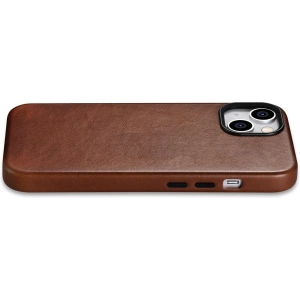 Kup Etui iCarer Oil Wax Premium Leather MagSafe Apple iPhone 14 Plus / 15 Plus hnědé - ICR335 - {ean13} - Sklep Home Screen