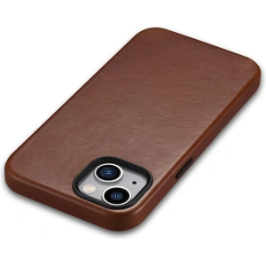 Kup Etui iCarer Oil Wax Premium Leather MagSafe Apple iPhone 14 Plus / 15 Plus brązowy - ICR335 - {ean13} - Sklep Home Screen