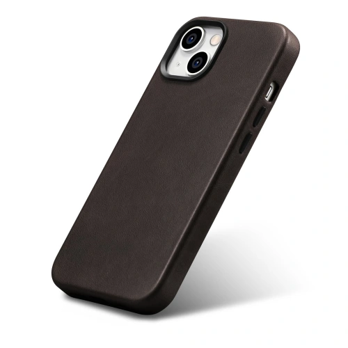 Kup Case iCarer Oil Wax Premium Leather MagSafe Apple iPhone 14 Plus / 15 Plus dunkelbraun - ICR337 - {ean13} - Sklep Home Screen