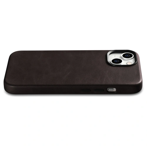 Kup Case iCarer Oil Wax Premium Leather MagSafe Apple iPhone 14 Plus / 15 Plus dunkelbraun - ICR337 - {ean13} - Sklep Home Screen