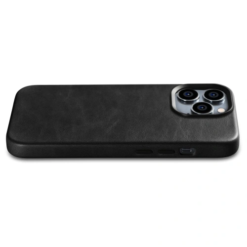 Kup Husă iCarer Oil Wax Premium Leather MagSafe Apple iPhone 14 Pro Max negru - ICR338 - {ean13} - Sklep Home Screen