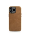 Husă iCarer Oil Wax Premium Leather MagSafe Apple iPhone 14 Pro Max maro deschis