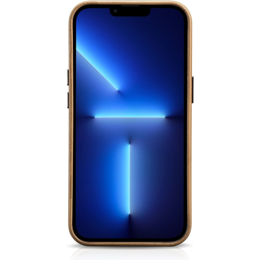 Etui iCarer Oil Wax Premium Leather MagSafe Apple iPhone 14 Pro Max jasnobrązowy