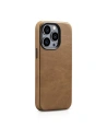 Kup Case iCarer Öl Wachs Premium Leder MagSafe Apple iPhone 14 Pro Max hellbraun - ICR339 - {ean13} - Sklep Home Screen