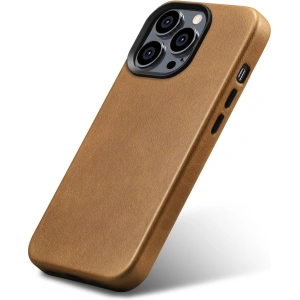 Kup Etui iCarer Oil Wax Premium Leather MagSafe Apple iPhone 14 Pro Max světle hnědý - ICR339 - {ean13} - Sklep Home Screen
