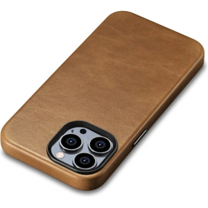 Kup Etui iCarer Oil Wax Premium Leather MagSafe Apple iPhone 14 Pro Max světle hnědý - ICR339 - {ean13} - Sklep Home Screen