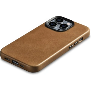 Kup Etui iCarer Oil Wax Premium Leather MagSafe Apple iPhone 14 Pro Max světle hnědý - ICR339 - {ean13} - Sklep Home Screen