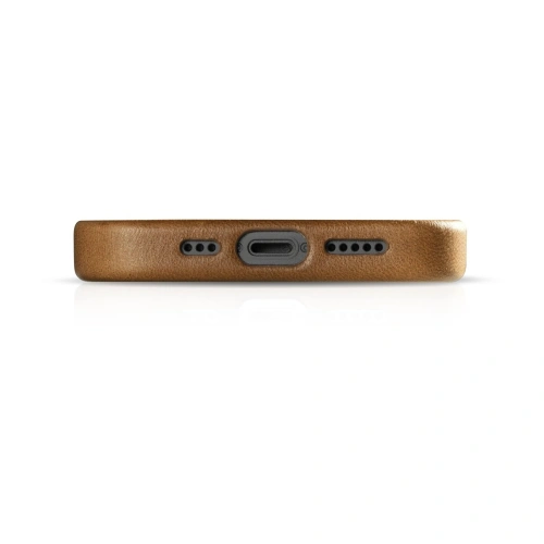 Kup Case iCarer Öl Wachs Premium Leder MagSafe Apple iPhone 14 Pro Max hellbraun - ICR339 - {ean13} - Sklep Home Screen