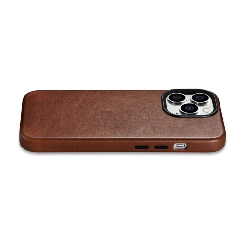 Kup Etui iCarer Oil Wax Premium Leather MagSafe Apple iPhone 14 Pro Max hnědá - ICR340 - {ean13} - Sklep Home Screen