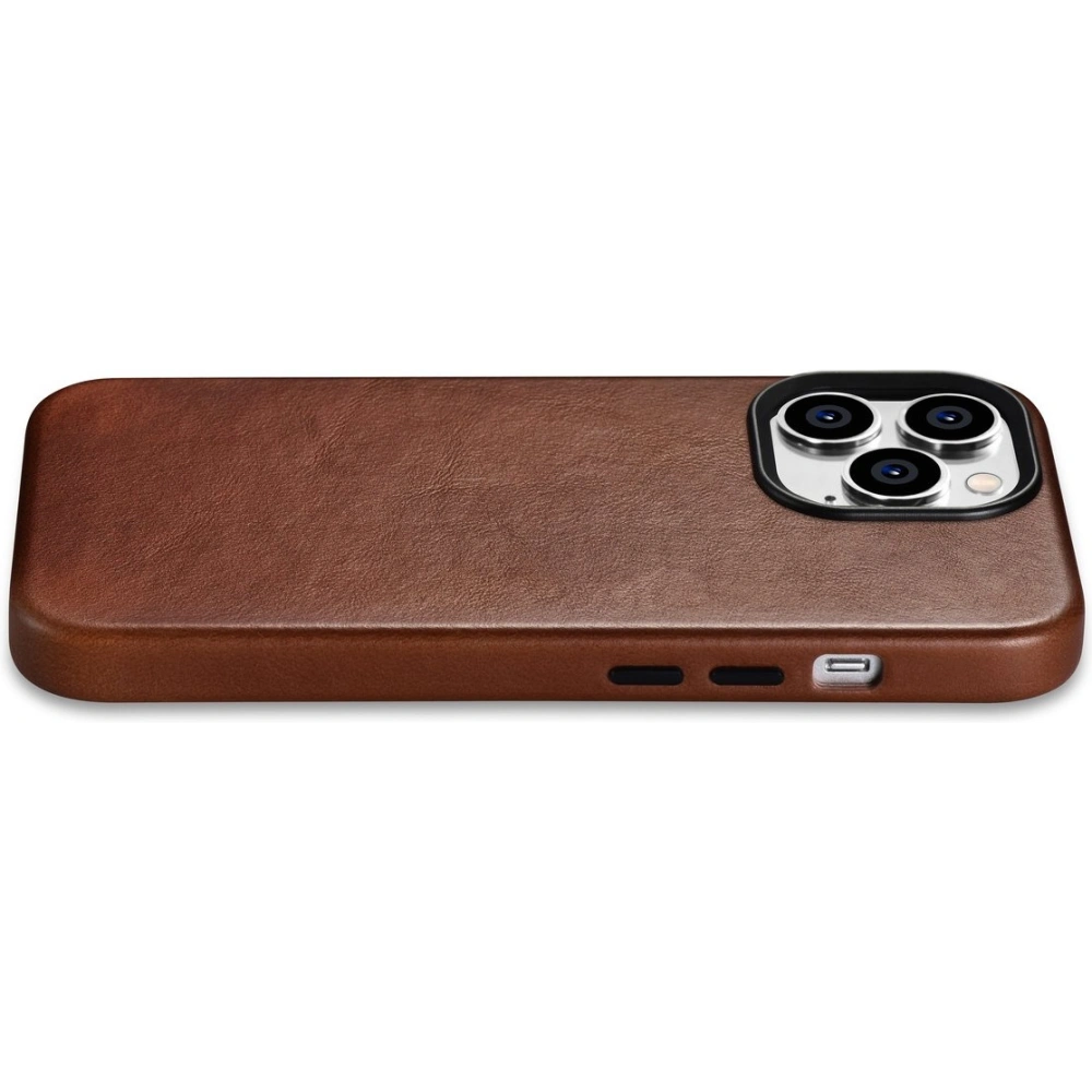 Etui iCarer Oil Wax Premium Leather MagSafe Apple iPhone 14 Pro Max brązowy