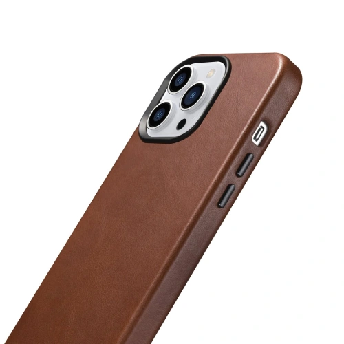 Kup Case iCarer Oil Wax Premium Leather MagSafe Apple iPhone 14 Pro Max braun - ICR340 - {ean13} - Sklep Home Screen